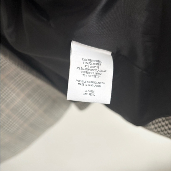 Reitmans Black and White Houndstooth Open Front Blazer - Picture 5 of 10